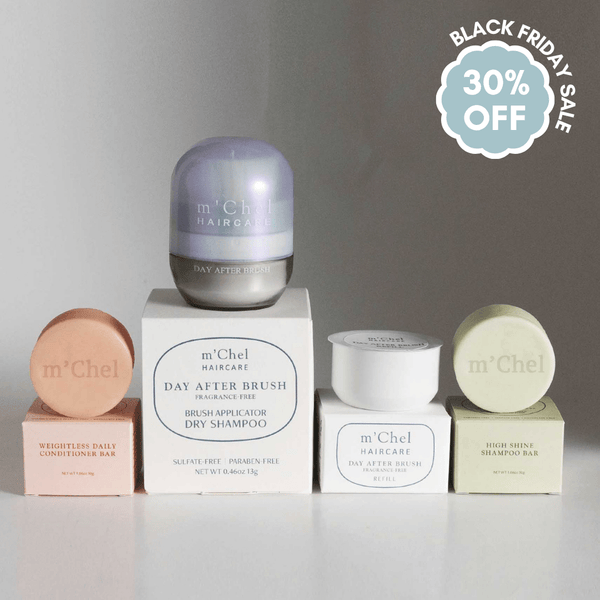 Day After Brush + Refill + Bars Bundle – m'Chel Haircare